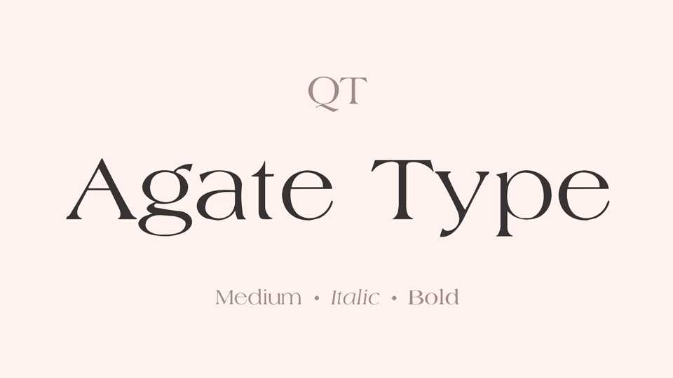 Agate Type Font Family › Fontesk