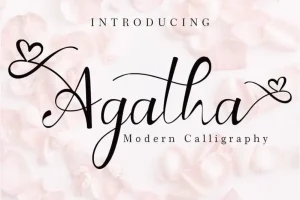 Agatha Calligraphy Font