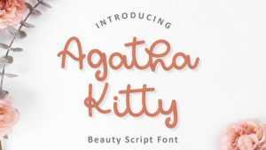 Agatha Kitty Font › Fontesk
