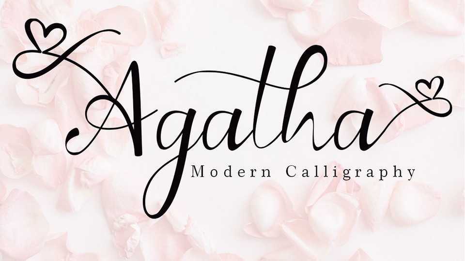 Agatha Script Font › Fontesk