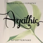 Agathis Calligraphy Font