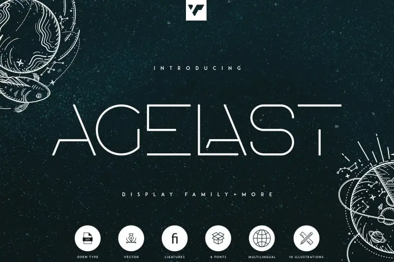 Agelast Display Font Family