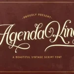 Agenda King Calligraphy Font