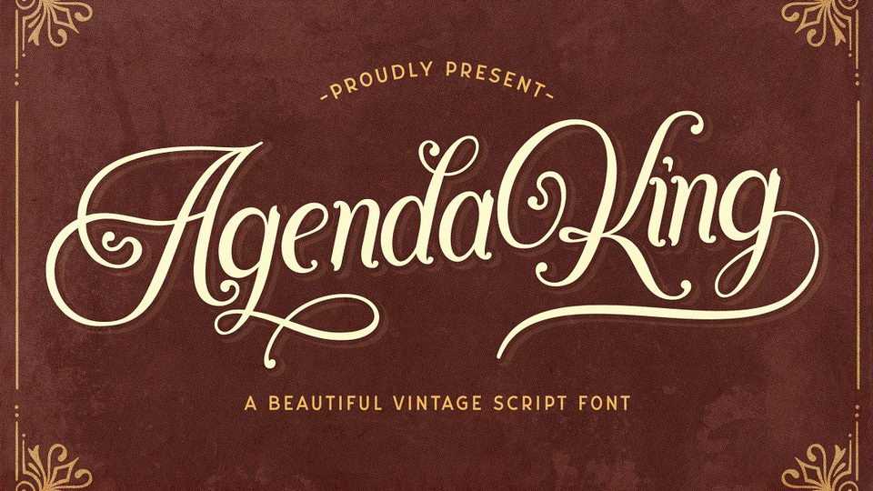 Agenda King Script Font › Fontesk