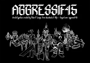 Aggressif 45 Typeface