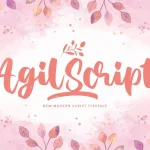 Agil Script Font - Fonte Grátis Agil Script Font