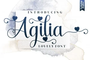 Agilia Calligraphy Font