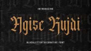 Agise Rujdi Font › Fontesk