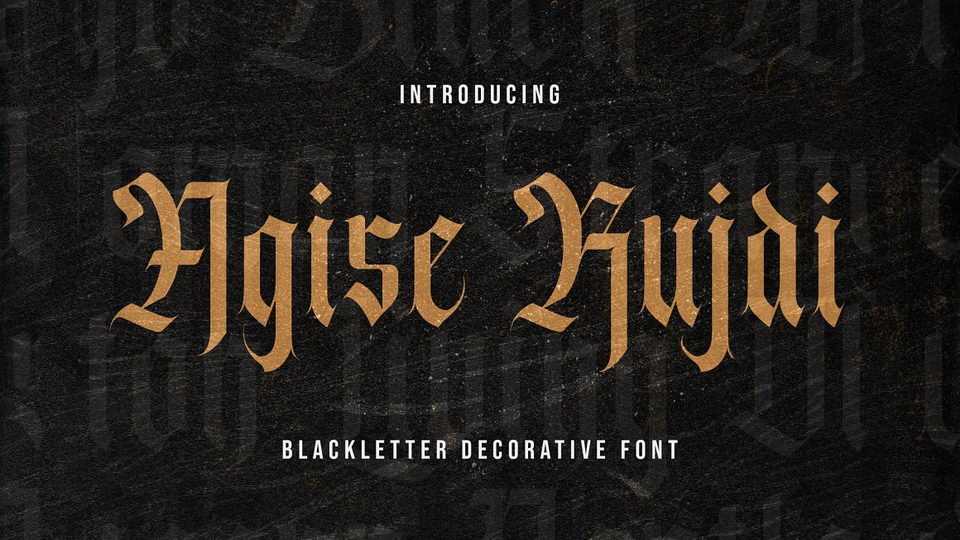 Agise Rujdi Font › Fontesk