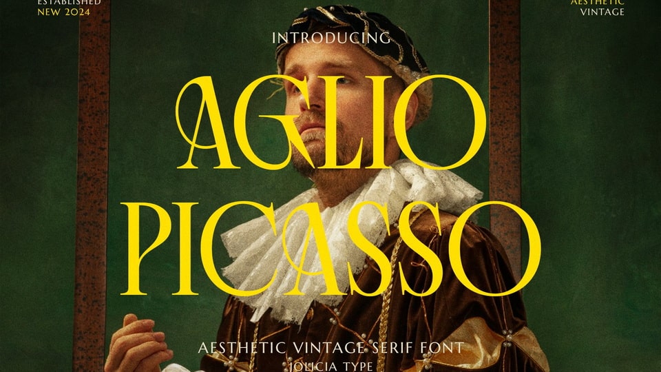 Aglio Picasso Font › Fontesk