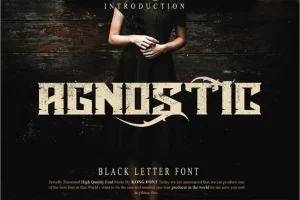 Agnostic Display Font