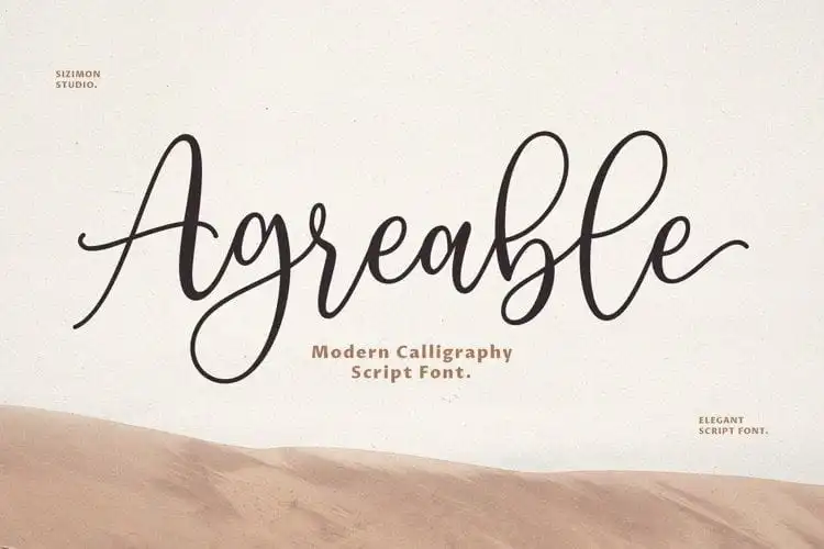 Agreable Script Font