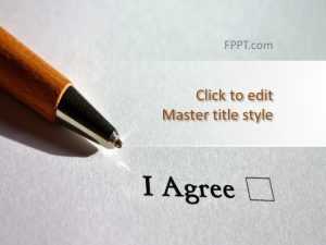 Agreement PowerPoint Template