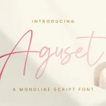 Aguset Script Font