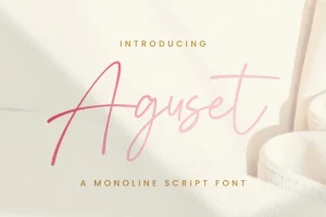Aguset Script Font