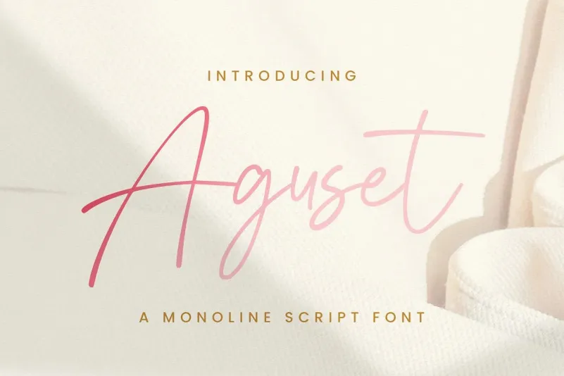 Aguset Script Font