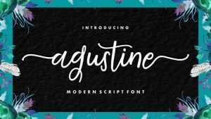 Agustine Script Font › Fontesk
