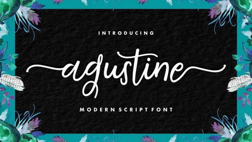 Agustine Script Font › Fontesk