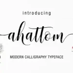 Ahattom Script Font