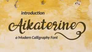 Aikaterine Font › Fontesk