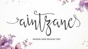 Aintzane Script Font › Fontesk