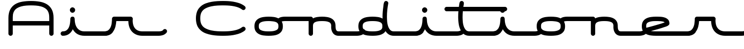 Air Conditioner Font