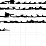 Mapa de caracteres da fonte Air Force Font
