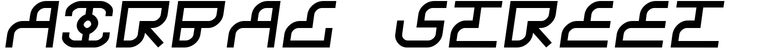 Airbag Street Font