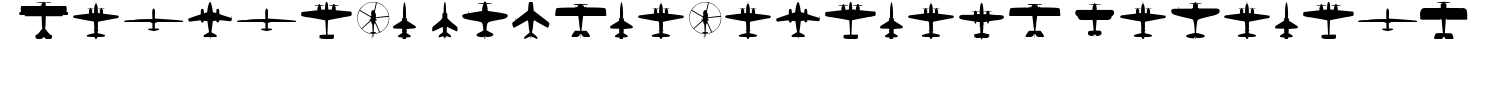 Aircraft Identification Military Font