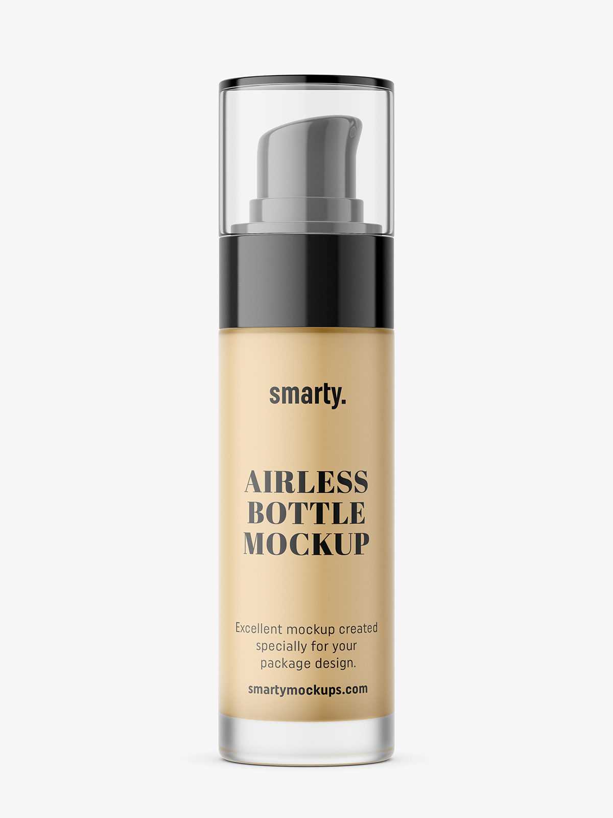 Airless bottle foundation mockup