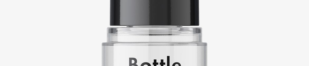 Airless bottle mockup / clear glass / 15 ml Airless bottle mockup / clear glass / 15 ml
