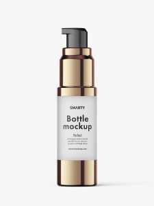 Airless bottle mockup / frosted glass / 15 ml