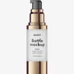 Airless bottle mockup / frosted glass / 30 ml - Free PSD Download Airless bottle mockup / frosted glass / 30 ml