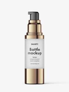 Airless bottle mockup / frosted glass / 30 ml