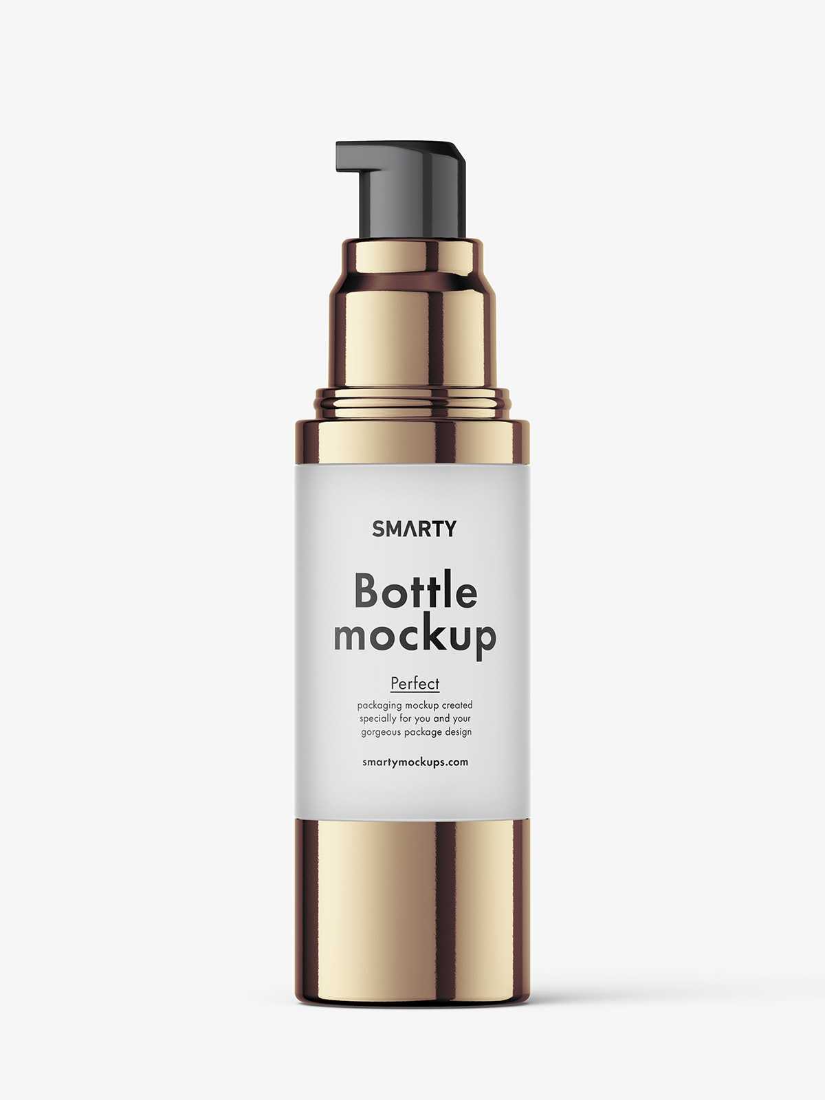 Airless bottle mockup / frosted glass / 30 ml
