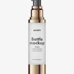 Airless bottle mockup / frosted glass / 50 ml - Free PSD Download Airless bottle mockup / frosted glass / 50 ml