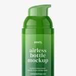 Airless bottle mockup / glossy