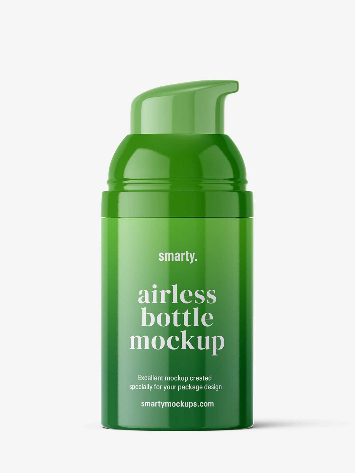 Airless bottle mockup / glossy