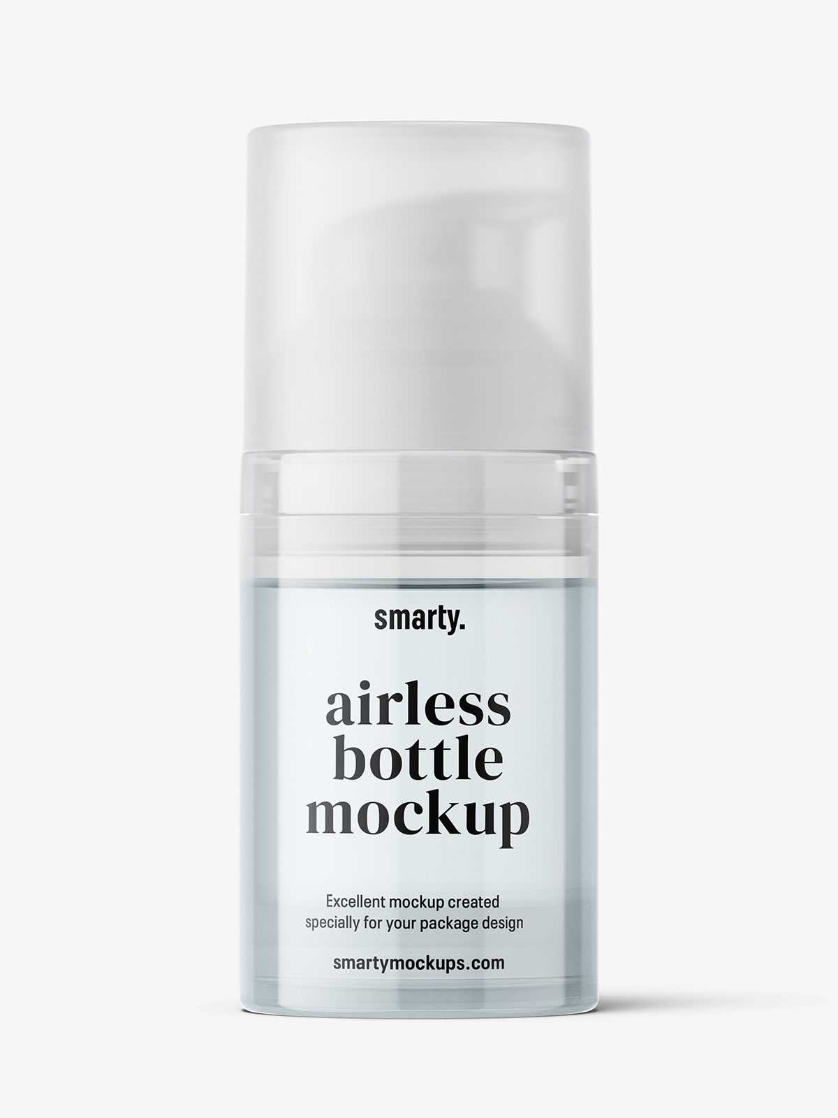 Airless bottle mockup / transparent