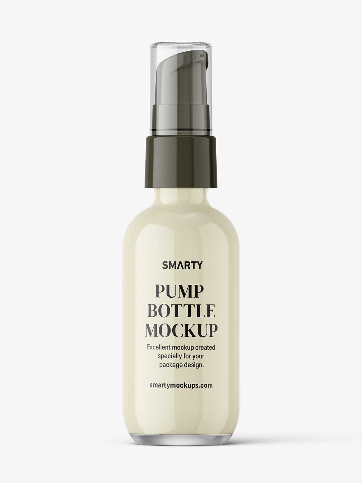 Airless cream bottle mockup