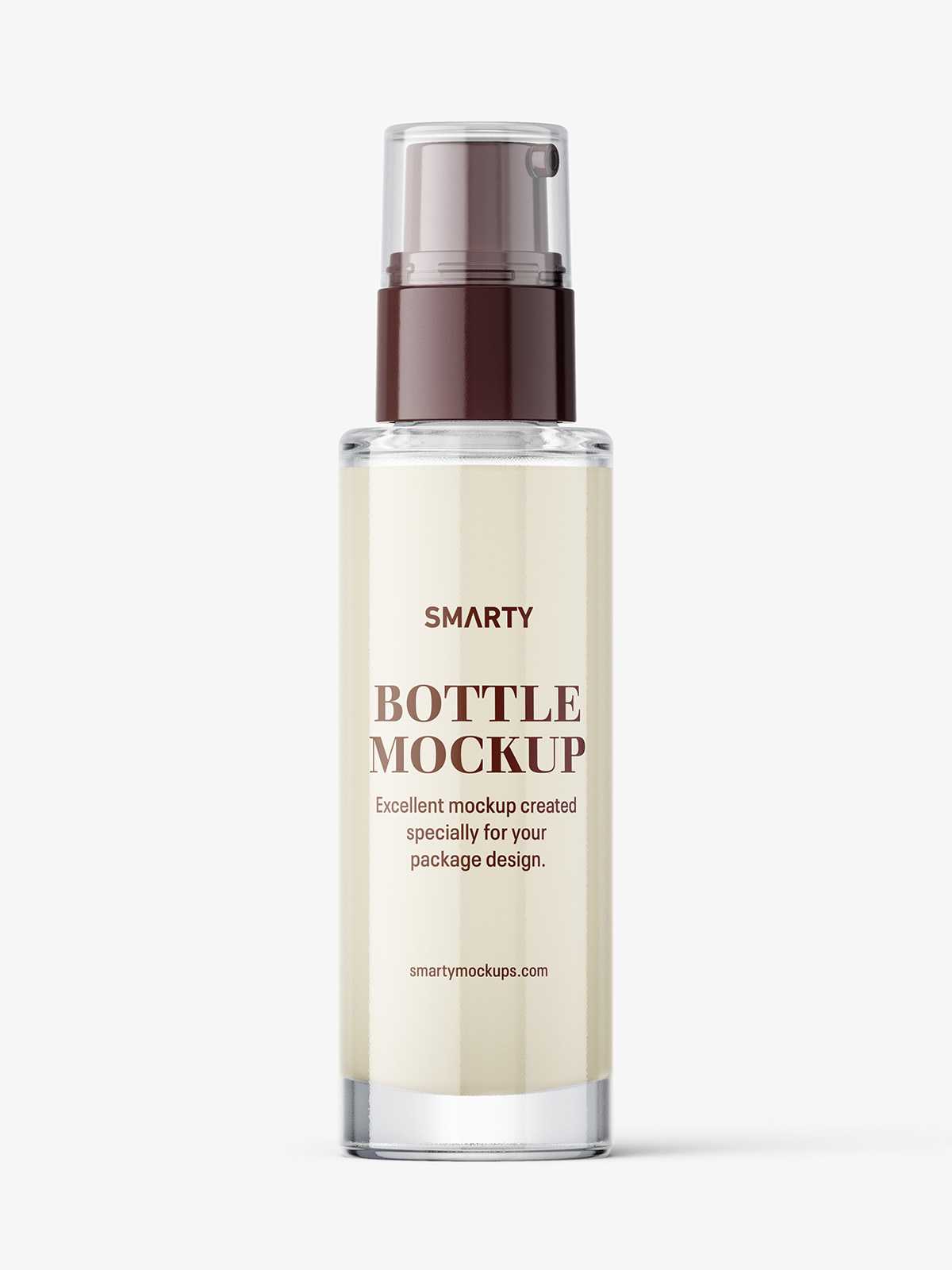 Airless dispenser bottle mockup / cream
