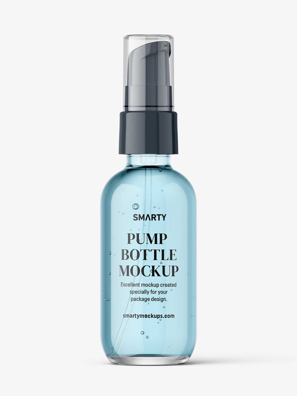 Airless liquid bottle mockup