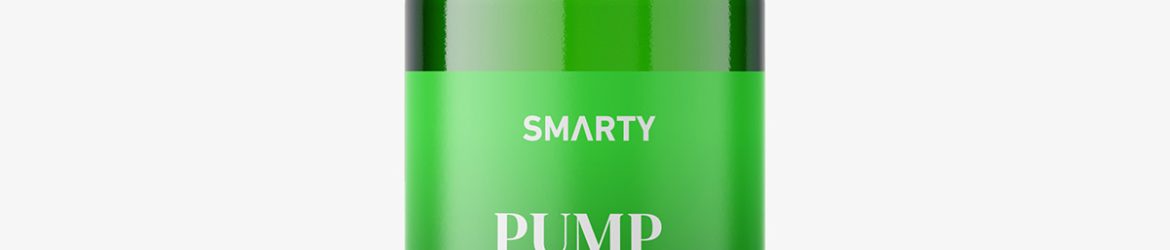 Airless pump bottle mockup / green