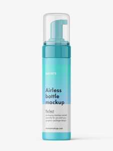 Airless pump bottle mockup / matt
