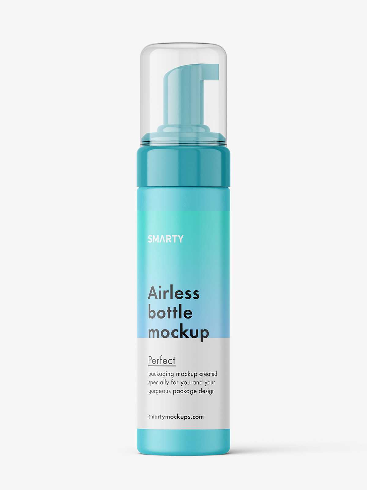 Airless pump bottle mockup / matt