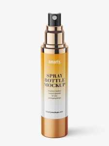 Airless spray bottle mockup