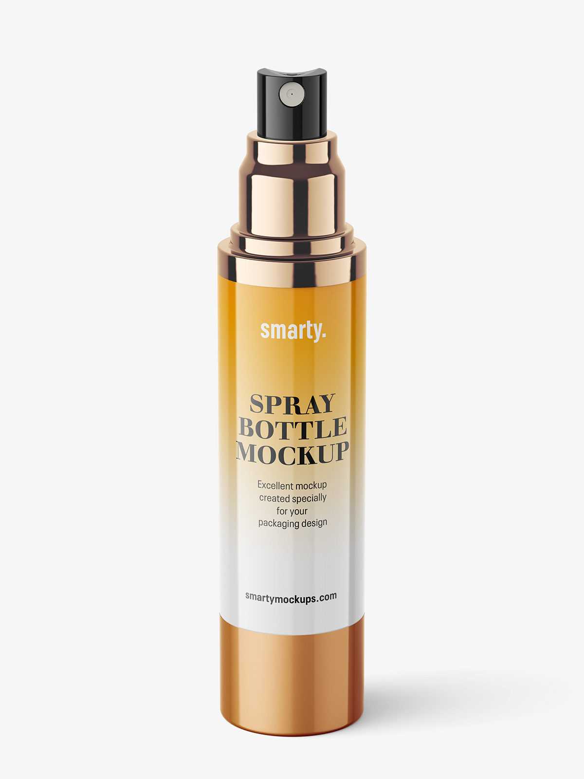 Airless spray bottle mockup