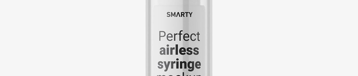 Airless syringe mockup