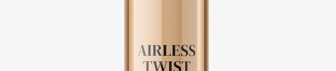 Airless twist up bottle mockup / 50 ml