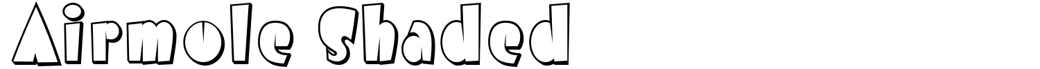 Airmole Shaded Font